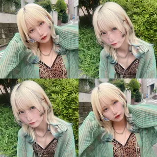 ミディアム カラー ハイトーン特化💍 chloe💍韓国のヘアスタイル