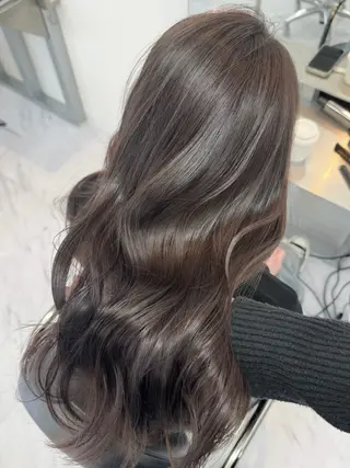 ロング カラー ヘアアレンジ 縮毛矯正🤍 盛れるボブ/ひかりのヘアスタイル