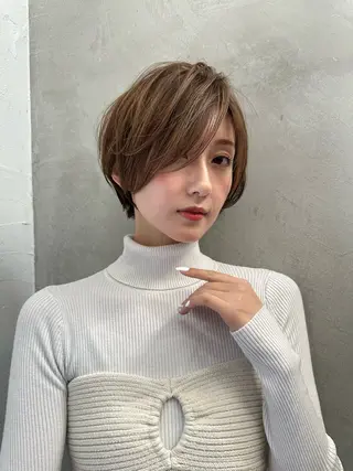ショート 縮毛矯正/レイヤー taiga🧡のヘアスタイル