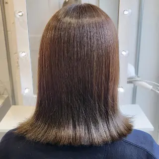 ミディアム カラー 亀田 幸美のヘアスタイル