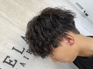 ショート メンズ パーマ TELAHAIR 髪質改善特化型サロンのヘアスタイル