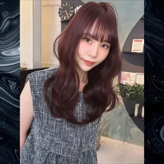 セミロング カラー Maison Halu YUKIのヘアスタイル