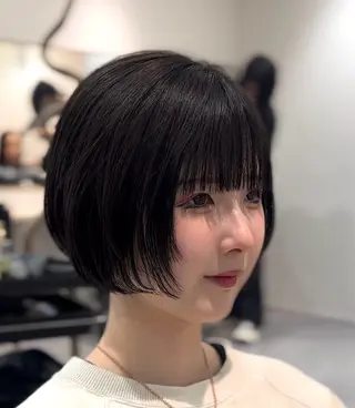 ショート ボブ/艶カラー/ 縮毛矯正/寺岡祐斗のヘアスタイル