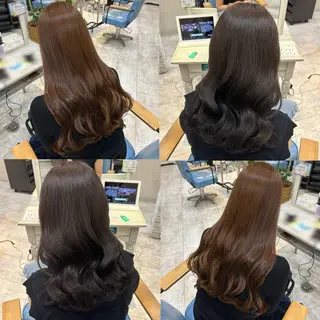 ロング カラー 🫧透け感⋆艶髪💎 山口アヤカのヘアスタイル