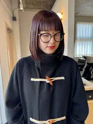 ミディアム 大人のボブパーマ ˗ˋˏairiˎˊ˗のヘアスタイル