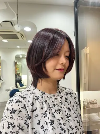 ショート カラー カラーリスト♡ ショート・ボブツムギのヘアスタイル