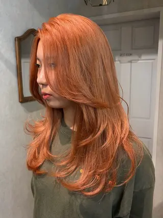 ロング カラー 透明感カラー🫧🎀 まりなのヘアスタイル