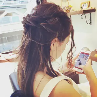 ロング カラー HBLディプロマ所有 AZUSAのヘアスタイル