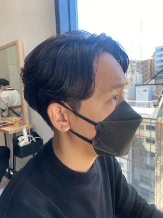 ミディアム パーマ メンズ 似合う髪型見つけます AYAKAのヘアスタイル