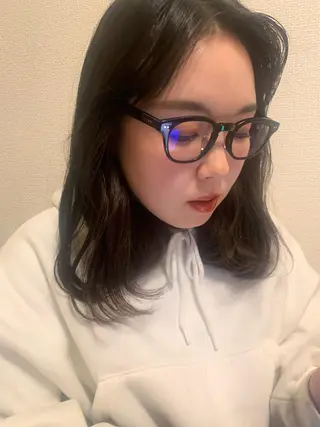ミディアム カラー RISAKO レイヤーカット🎀のヘアスタイル