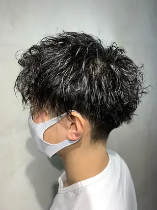 ショート メンズパーマ 工藤勇也のヘアスタイル