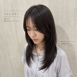セミロング 店長✨レイヤー✖️ 髪質改善✖️韓国ヘアのヘアスタイル