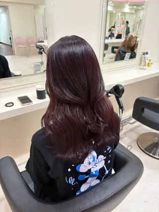 セミロング カラー 💟RINNA 艶カラー💟のヘアスタイル
