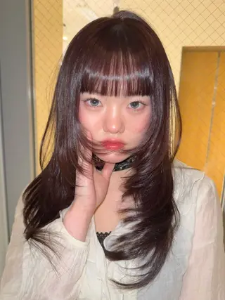 ロング カラー YURiA レイヤー🫧のヘアスタイル
