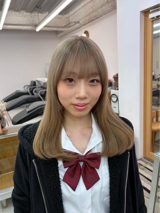 ミディアム カラー yelm府中 ユリのヘアスタイル