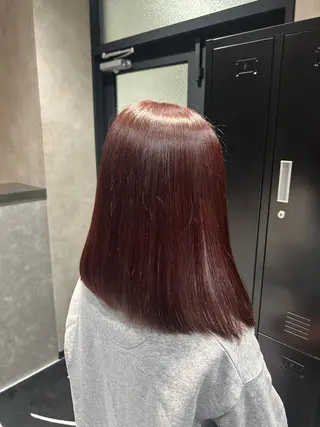 セミロング カラー 《.Xian》リク/ 艶カラー✨カット✂️のヘアスタイル