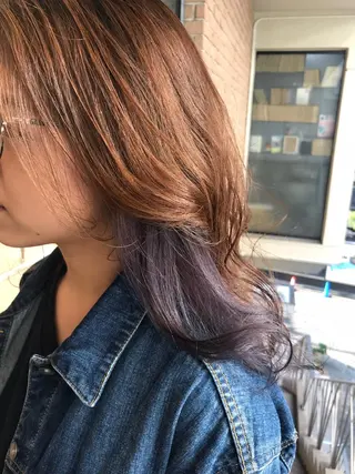 セミロング カラー パーマ ヘアアレンジ メンズ キッズ ネイル マツエク・マツパ サロンドミルク 渋谷高比良のヘアスタイル