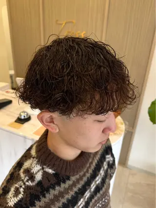 ショート パーマ メンズ メンズパーマ特化/ むらたのヘアスタイル