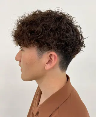 ミディアム パーマ メンズ 【柏メンズパーマ職人 】店長 KAZUMAのヘアスタイル