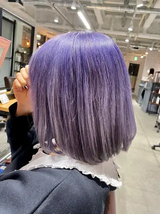 ミディアム カラー KOOKI スティードトーキョーのヘアスタイル