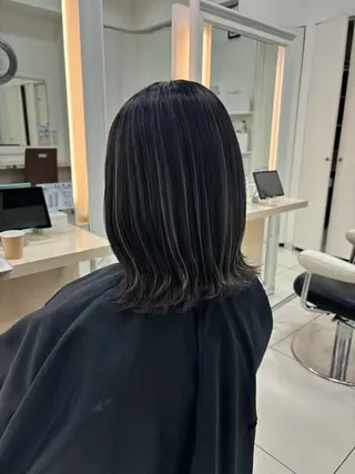 ミディアム カラー ヘアアレンジ keany錦糸町 ハセベユウのヘアスタイル