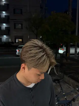 ショート カラー メンズ Tidehair茨木 Riruのヘアスタイル