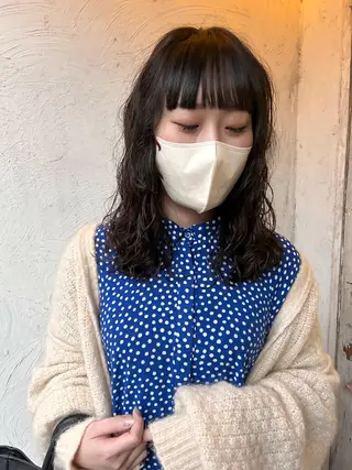 ミディアム パーマ ヘアアレンジ お任せヘア☘️☘️ 及川渚のヘアスタイル