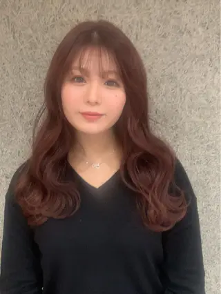 ロング カラー 浅野 順一のヘアスタイル