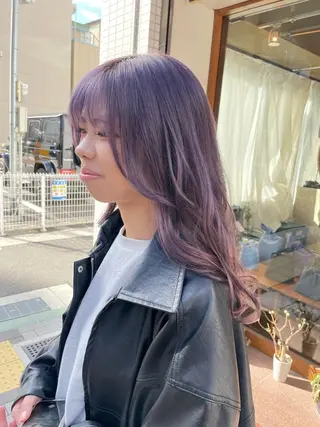セミロング カラー 山本 雅由のヘアスタイル