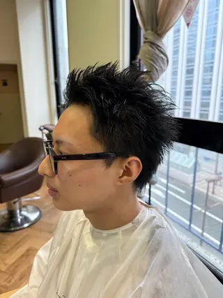 ショート メンズ 溝口 槙里也のヘアスタイル