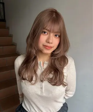 ロング 艶々ブリーチ職人🎀 あげは💖のヘアスタイル