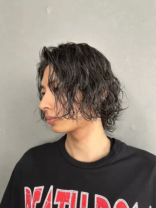 セミロング バレイヤージュ特化/ アキラのヘアスタイル