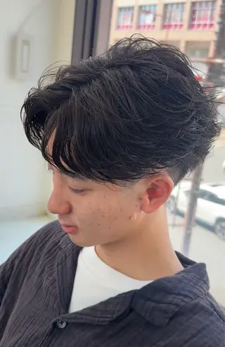 ショート パーマ 小芝涼介/西梅田 /メンズパーマ✂️のヘアスタイル