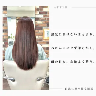 ロング パーマ 自然に整う縮毛矯正/ 髪質改善/馬渕樹のヘアスタイル