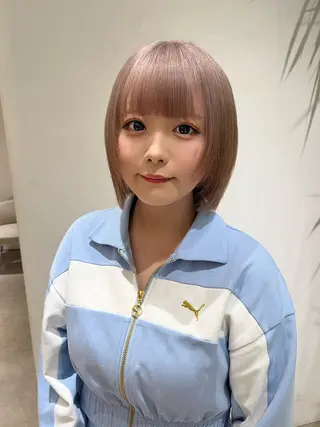 ショート レイヤー似合わせ 透明感カラーりきやのヘアスタイル