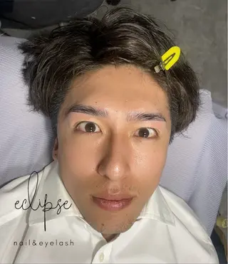メンズ アイブロウ eclipse eyelashのマツエク・マツパデザイン