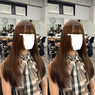 ロング 川井 英郁のヘアスタイル