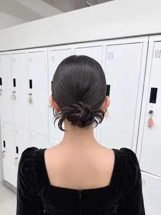セミロング ヘアアレンジ エクステ🎀/透明感 カラー🌙┊︎もものヘアスタイル