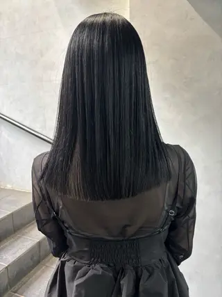 セミロング ボブ×レイヤーカット 透明感カラー/Fuuのヘアスタイル