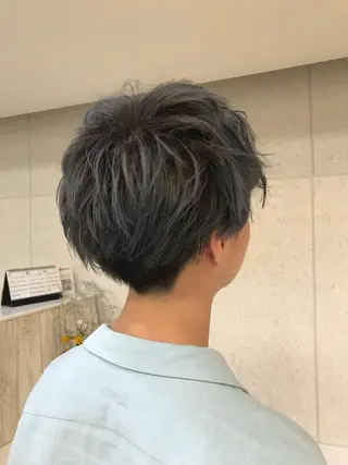 ミディアム メンズ 透明感color💛 &メンズ特化✂️大石のヘアスタイル