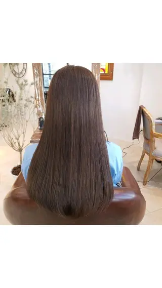 ロング カラー すずき えりのヘアスタイル