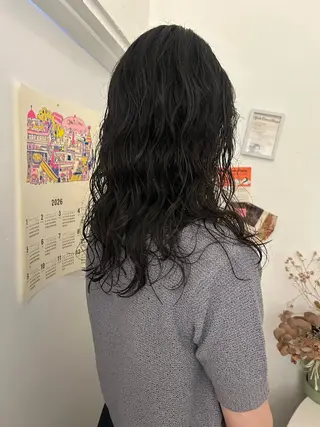 セミロング パーマ maho/垢抜け パーマカラーのヘアスタイル