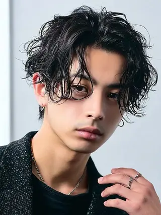 パーマ メンズ 神田 絢飛のヘアスタイル