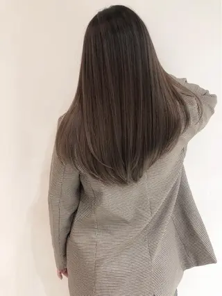 セミロング カラー パーマ ヘアアレンジ 【公式】amble luxe池袋東口🩷のヘアスタイル