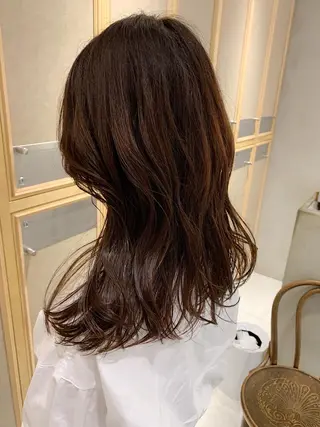 セミロング カラー チバ タクミのヘアスタイル