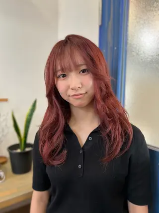 セミロング カラー Liere Muuのヘアスタイル