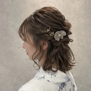 ヘアアレンジ 小島 咲音/艶カラー /レイヤー/縮毛矯正のヘアスタイル