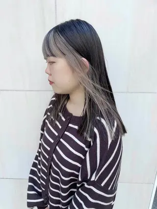 セミロング カラー パーマ ヘアアレンジ メンズ キッズ ネイル マツエク・マツパ tatsumi/ボブ ウルフ/レイヤーのヘアスタイル