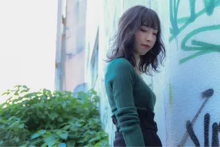 セミロング カラー &.TIGRE 永野成知のヘアスタイル