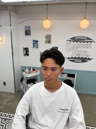 ショート パーマ メンズ メンズ特化理容師 ふうきのヘアスタイル